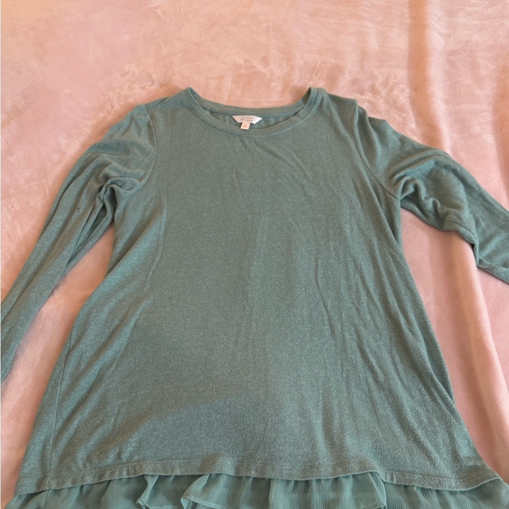 LC Lauren Conrad Teal Knit Top